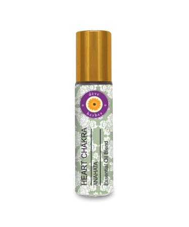 Dev Herbes Heart Chakra (Anahata) Oil ideal for meditation purification yoga chakra orientation relaxation healing & rituals 8ml (0.27 oz) Heart chakra oil 8 ml (1 Pack)