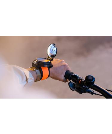 Bub-up Superbikero Bracelet for Bicycle & Scooter - Bright Integrated Mirror & Flexible Tape for Rear Mirrors & Turn Signals - Buy Online on SooperMarket.com