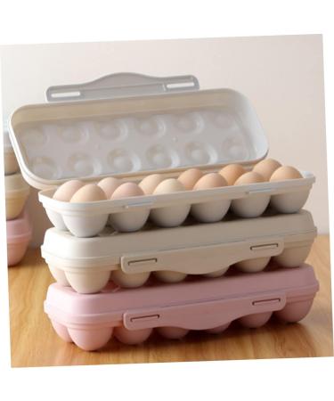 KOMBIUDA 2pcs Anti-Collision Damage Chicken Egg Tray for Refrigerator Egg Fridge Organizers re-usable Grey 30X11X6.5CM - Buy Online on SooperMarket.com