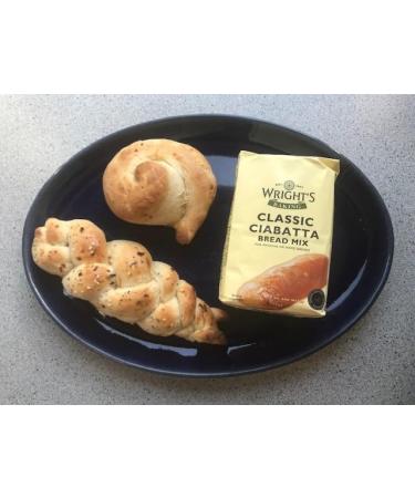 Wright's | Ciabatta Bread Mix 5X500g | Simply Add Oil and Water | It is delicious plain or as a base for your own ideas or ingredients | For Machine or Hand Baking | Suitable for Vegetarians - Buy Online on SooperMarket.com