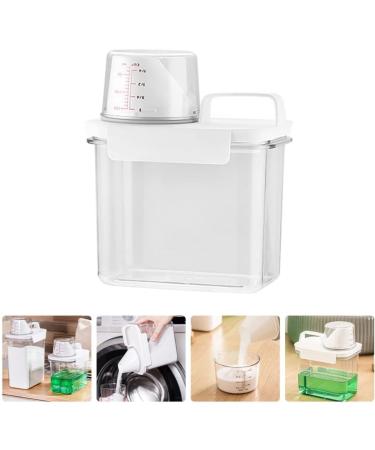 Cabilock Washing Powder Box Plastic Detergent Storage Detergent Dispenser Washing Powder Box Household Laundry Box Washing Powder Washing Powder Can Storage Box for Household Laundry Detergent 1.1 L - Buy Online on SooperMarket.com