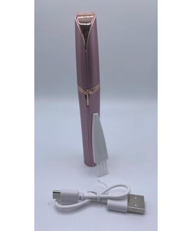 Buy Eyebrow Hair Remover with LED Light - Rechargeable Electric Precision Trimmer for Women - Painless Portable Razor in Rose Gold - Flawless Hair Removal for Lips Nose & Chin - Buy Online on SooperMarket.com