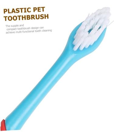 Angoily 4pcs Dual-head Pet Household Puppy Tools Teeth Manual Cleaners for Double-end Convenient Tooth - Buy Online on SooperMarket.com