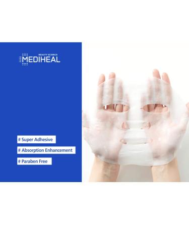 Mediheal Placenta Revital Essential Mask EX - 10 Sheets (24ml Each) | Hydrating & Revitalizing Skincare - Buy Online on SooperMarket.com