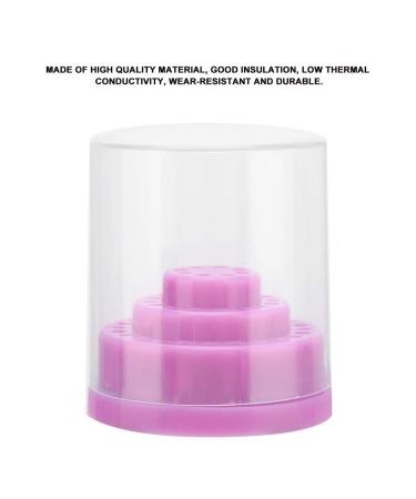 Good Insulation Nail Drill Container - Purple Nail Drill Case for Beauty Salons & Home Manicure - Buy Online on SooperMarket.com