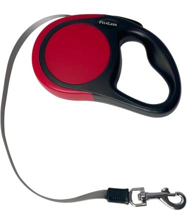 Retractable Dog Lead for Small and Medium Breed lightweight handy but powerful pull very convenient for your dog cat under 20kgs(44lbs) (Red) - Buy Online on SooperMarket.com