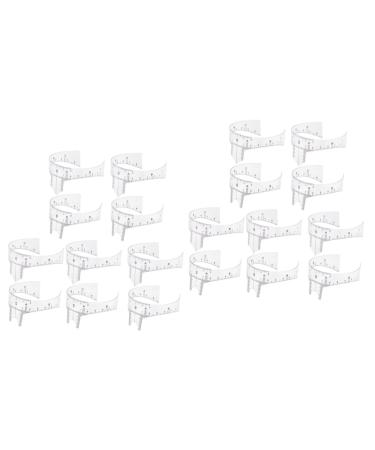 Baluue 20 Pcs Eyebrow Design Ruler Microblading Adhesive Eyebrow Sticker Eyebrow Ruler Tool White Plastic 22x5cmx2pcs Whitex2pcs