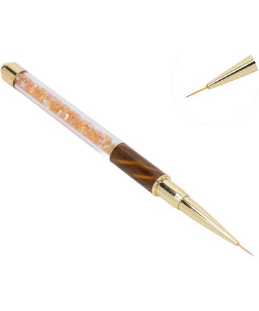 Manicure Liner Pen Nail Rhinestone Picker Dotting Pen Nail Art DIY Decoration Tool for Household Nail Shop (Orange stripes (middle pull cord)) - Buy Online on SooperMarket.com