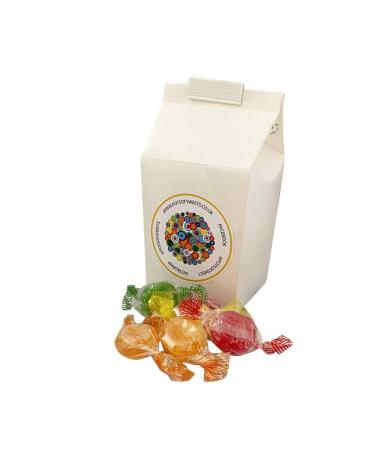Personalized Customise With Your Own Message or Image 250g Carton of Stockleys Hard Boiled Fruit Drop Sweet