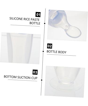 Ibasenice 3-Pack Silicone Grain Feeder Bottles | Muesli & Rice Cereal Feeding | Baby-Friendly 21x5x5cm | International Shipping Available - Buy Online on SooperMarket.com