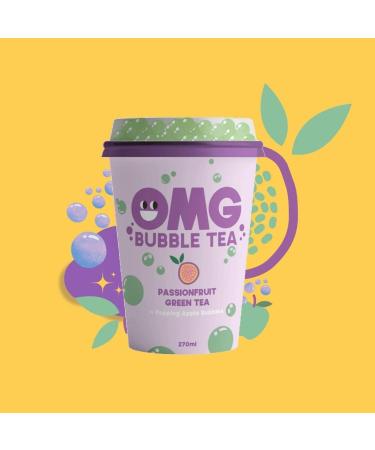 GITABI OMG BUBLE TEA 10x270ML - Normal Is Boring Fruit Bubble Tea Kit with Bubbles and Straws Set Passion Fruit Syrup and Popping Apple Flavour Bubbles - Buy Online on SooperMarket.com