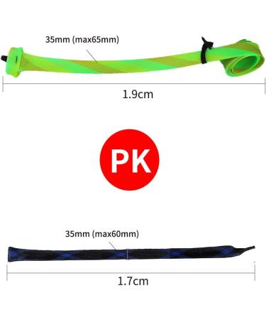 NATRUTH Rod Sock Fishing Rod Sleeve Cover Braided Mesh with Lanyard - 8pcs, 8 Color Options, for 74.8 Casting Sea Fishing Rods - Buy Online on SooperMarket.com
