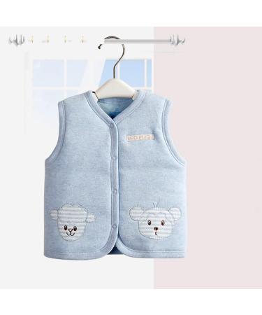 XYIYI Baby Warm Cotton Vest - Unisex Infant Toddler Padded Waistcoat (Blue, 6-9 Months) - Buy Online on SooperMarket.com