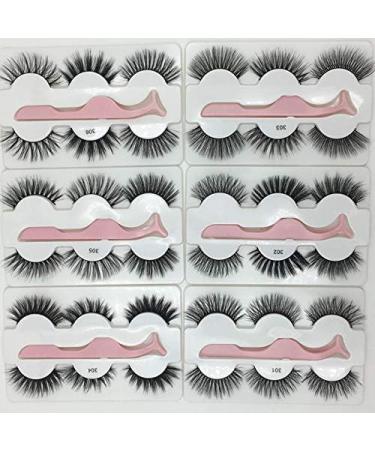 Desikixudy 3 Pairs 3D Lashes Natural False Eyelashes Dramatic Fluffy Soft Wispy Volume Reusable Eyelash 306 - Buy Online on SooperMarket.com