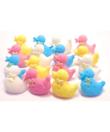 16 Edible Baby Ducks Cupcake Toppers (Mixed)