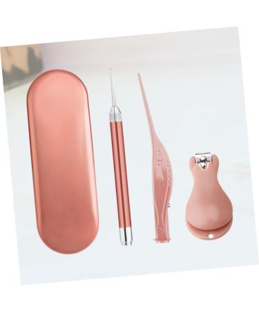 minkissy 1 Set Earbud Cleaner Nail Clippers Nail Art kit Ear Pick Spoon Nose Tweezer Nose Tweezer Nail Toe Finger Manicure Metal Nail Manicure Nail Scissors Golden 17.6x5.8cm - Buy Online on SooperMarket.com