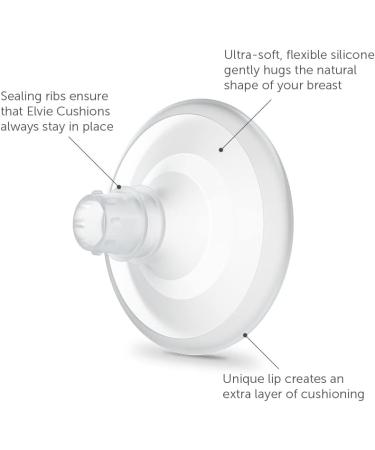 Elvie Nipple Cushions (2 x 19mm) Fitting in Elvie Pump and Elvie Stride | Enhance fit for Improved Suction Comfort and Efficiency. Available in 15 mm 17 mm 19 mm  - Buy Online on SooperMarket.com