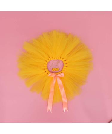 Amosfun Christmas Baby Girl Tutu Skirt and Headband Set - Newborn Photography Outfit for Xmas Party (0-12 Months) - Yellow - Buy Online on SooperMarket.com