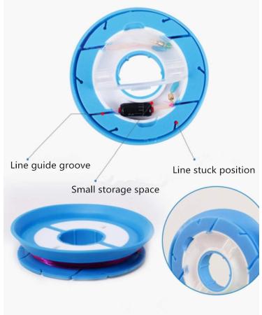 Toasis Fishing Snell Rig Holder Leader Line Spool 8pcs Set with Tackle Box - Buy Online on SooperMarket.com