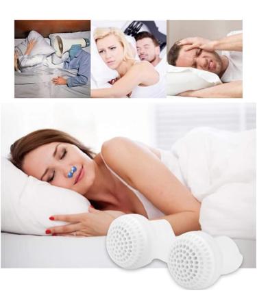Amawa 2Pcs Mini Silicone Anti-Snoring Device - Blue | Stop Snoring and Improve Sleep Quality - Buy Online on SooperMarket.com