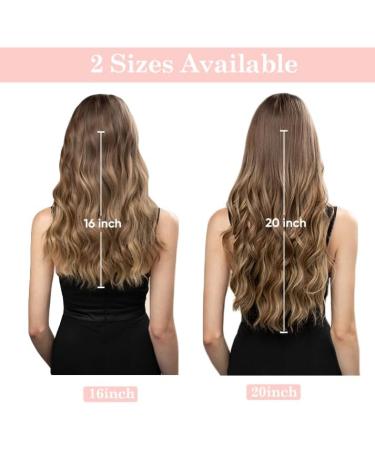 Invisible Wire Hair Extensions Clip in Natural Wavy Synthetic Hair - 20inch Pearl Platinum Blonde - Buy Online on SooperMarket.com