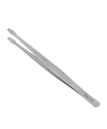 Flat tweezers tweezers with a flat point and long handle straight and curved tweezers made of alloyed steel matt sandblasted for PCB soldering arc welding accessories