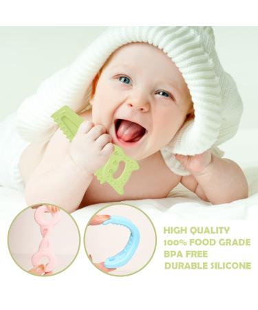Silicone Baby Teething Toys | BPA-Free & Freezer Safe Infant Chew Toys | Molar Teether with Soft Textures | Easy to Hold & Clean - Buy Online on SooperMarket.com