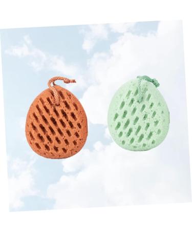 Buy 2pcs Wash Sponge Bath Loofah Scrubber - Exfoliating Tools for Bath & Shower | Ideal for All Skin Types - Buy Online on SooperMarket.com