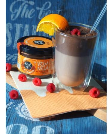 Feel Fit Veganela Salted Caramel Spread - Sugar-Free Palm Oil-Free & Vegan - 6 x 200g Pack - Buy Online on SooperMarket.com