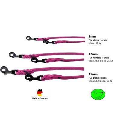 Adjustable Dog Liner for Small & Large Dogs - 2m 2.40m 2.80m 3.50m 5m - Pink Double Linen Leash - Buy Online on SooperMarket.com