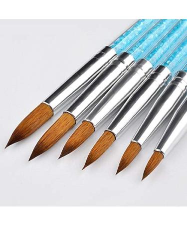 Desikixudy Brushes Crystal Nail Crystal Carving Pen Blue Transparent Crystal Pen with Diamonds 6 Sets Foil Nail Art - Buy Online on SooperMarket.com