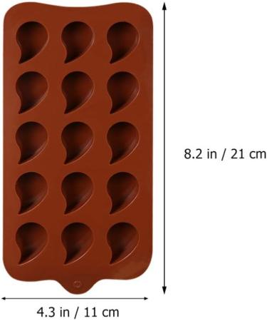 Silicone Chocolate 4pcs Pudding Silicone Tray Jelly Festival Molds Moulds Droplet Gummy Reusable Cube Parties Color Mini Cookie Trays Cake Cute Bar Cuake /1139 - Buy Online on SooperMarket.com