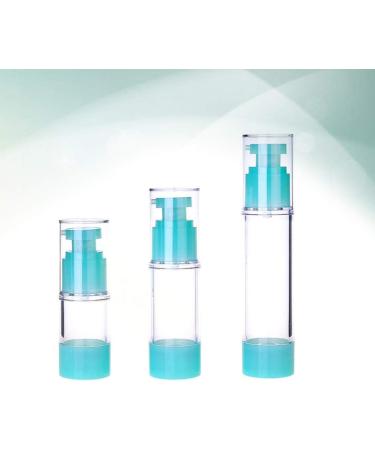 Lurrose Vacuum Container 3PCS 15/30/50ml Airless Pump Bottles Press Pump Cosmetics Container Essence Cleanser Emulsion Storage Dispenser for Travel Travel Spray Bottle Green - Buy Online on SooperMarket.com