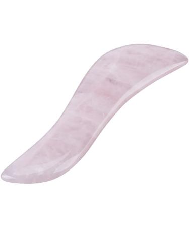 Sha Scraping Massage Tool - Rose Quartz Wing-Shape Sha Board for Spa & Metabolism Boost - Buy Online on SooperMarket.com
