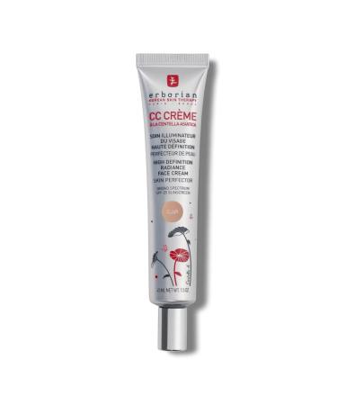 Erborian CC Cream with Centella Asiatica Lightweight Skin Perfector Tinted Moisturiser and Brightening Face Cream - Korean Skincare Cream Fair Shade SPF 25 - CC Cream - Dor 15 ml Light 45 ml