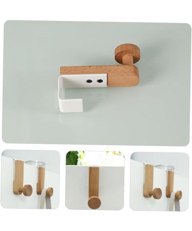 Alipis Wood Cupboards Hat Home Door Hooks Hats Key Coat Hanging Wooden Iron Bedroom Hook Umbrella Punch - Buy Online on SooperMarket.com