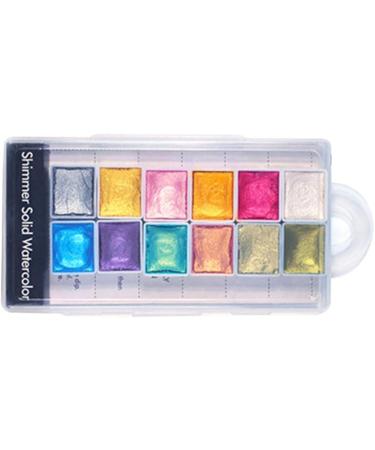 Nail Shiimmer Powder Manicure Solid Pearlescent Pigment Nail Art Dyeing Powder 12Colors nail chrome powder - Buy Online on SooperMarket.com