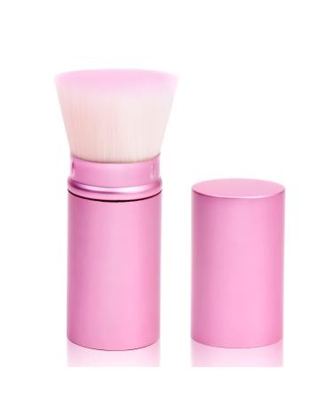 UNIMEIX Sunscreen Brush for Face Retractable Kabuki Brush Sunscreen Applicator for Kids Blush Brush Foundation Makeup Brushes for Liquid Makeup  Cream Flawless Powder(Pink Flat top) Pink 1 pack Flat Top