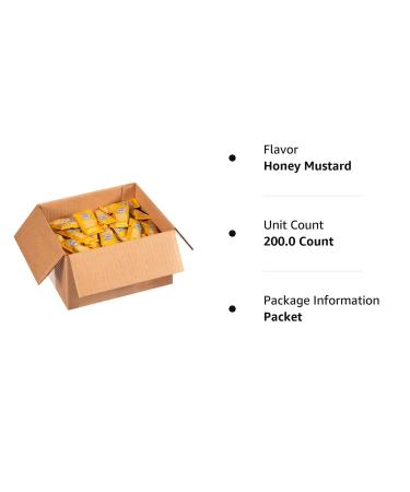 Heinz Honey Mustard Dressing Single Serve Packets 0.4 oz (Pack of 200) - 0.42 Ounce Honey Mustard Packets - Buy Online on SooperMarket.com
