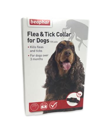 3xLtd Beaphar Dog Plastic Flea & Tick Collar Mixed Colours 60Cm