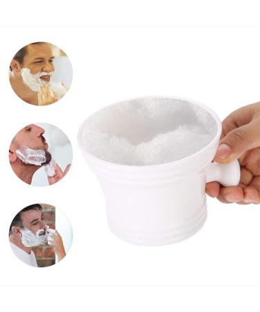 Durable Shaving Soap Mug Bowl for Easy Daily Use - Ideal for Men s Shaving Soap & Cream (White - Buy Online on SooperMarket.com
