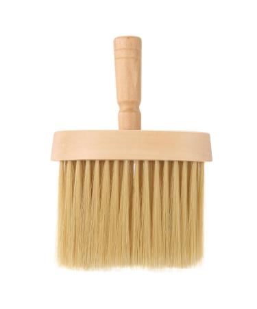 Demeras Hair Cut Cleaning Brush Barber 16x11x4 Neck Face Duster Brush Salon Hair Cleaning Wooden Sweep Brush Hair Cut Hairdressing Tool