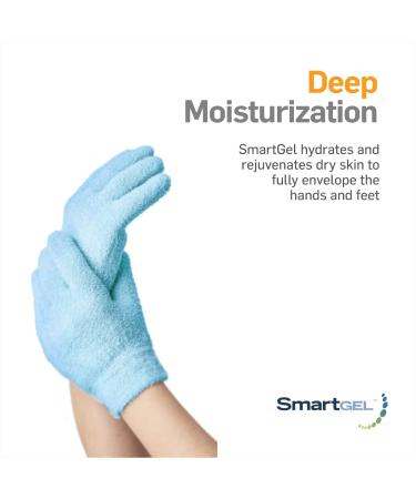 NatraCure Moisturizing Gel Booties & Gloves Set for Dry Hands, Feet, and Skin - Aqua Color - Buy Online on SooperMarket.com
