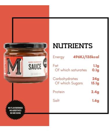 Manfood Beer Barbecue Sauce (190g) | Tangy and Glossy Sauce | Ideal as a Marinade or for Brushing on to Your Choice of Meat Tofu or Fish | No Artificial Colours or Flavourings | Made in the UK - Buy Online on SooperMarket.com