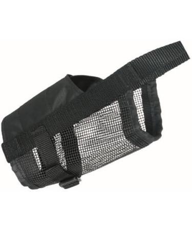 Trixie 19262 Black Dog Muzzle with Mesh Insert - Polyester S-M | 1 Piece for Comfortable & Safe Training - Buy Online on SooperMarket.com