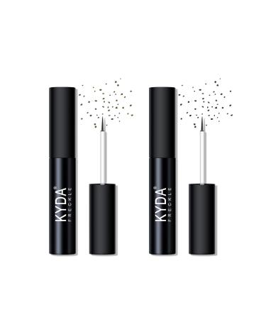 FREEORR 2 Colors Liquid Freckle Pen  Natural Like Freckle Makeup Pen Soft Dot Spot  Waterproof and Smudgeproof Quick Dry for Instant Create Realistic Freckles Make Up(Dark Brown+Light Brown) A-2Colors