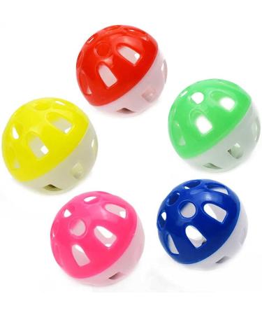 Voviggol 12 Pack Cat Toys - 4cm Bell Balls for Kittens & Cats | Durable Plastic Pet Toys - Buy Online on SooperMarket.com
