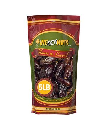 Medjool Dates - 5 Pounds/LB - We Got Nuts 5 Pound (Pack of 1)