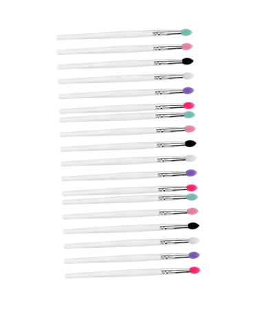 MAGICLULU 18 Pcs Eye Shadow Brush Eyeshadow Makeup Eye Shadow Application Tool Silicone Brush