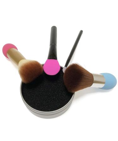 2 in 1 Color Removal Sponge Set for Eye Shadow Blush & Foundation - 4 Replacement Sponges Included - Perfect for Makeup Brush Color Switching - Buy Online on SooperMarket.com